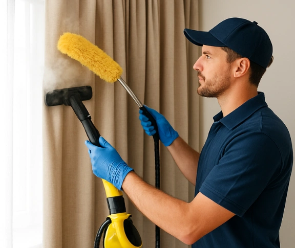 Emergency same-day curtain stain removal robina Matty Curtain Cleaning