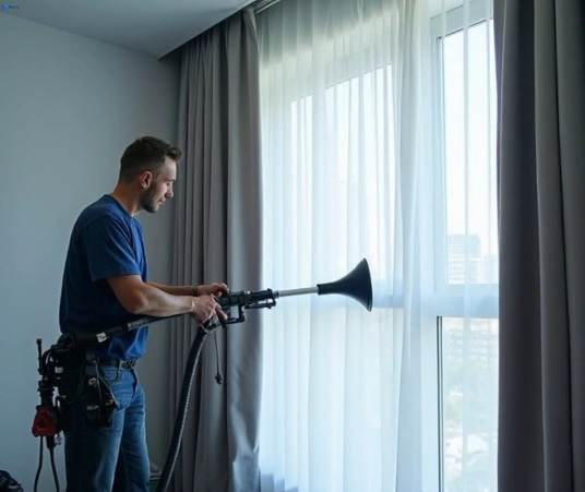Professional curtain stain removal process equipment Matty Curtain Cleaning robina